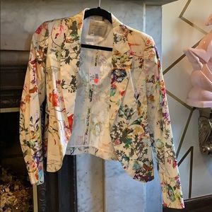 NWT Italian Designer trendy Floral Blazer